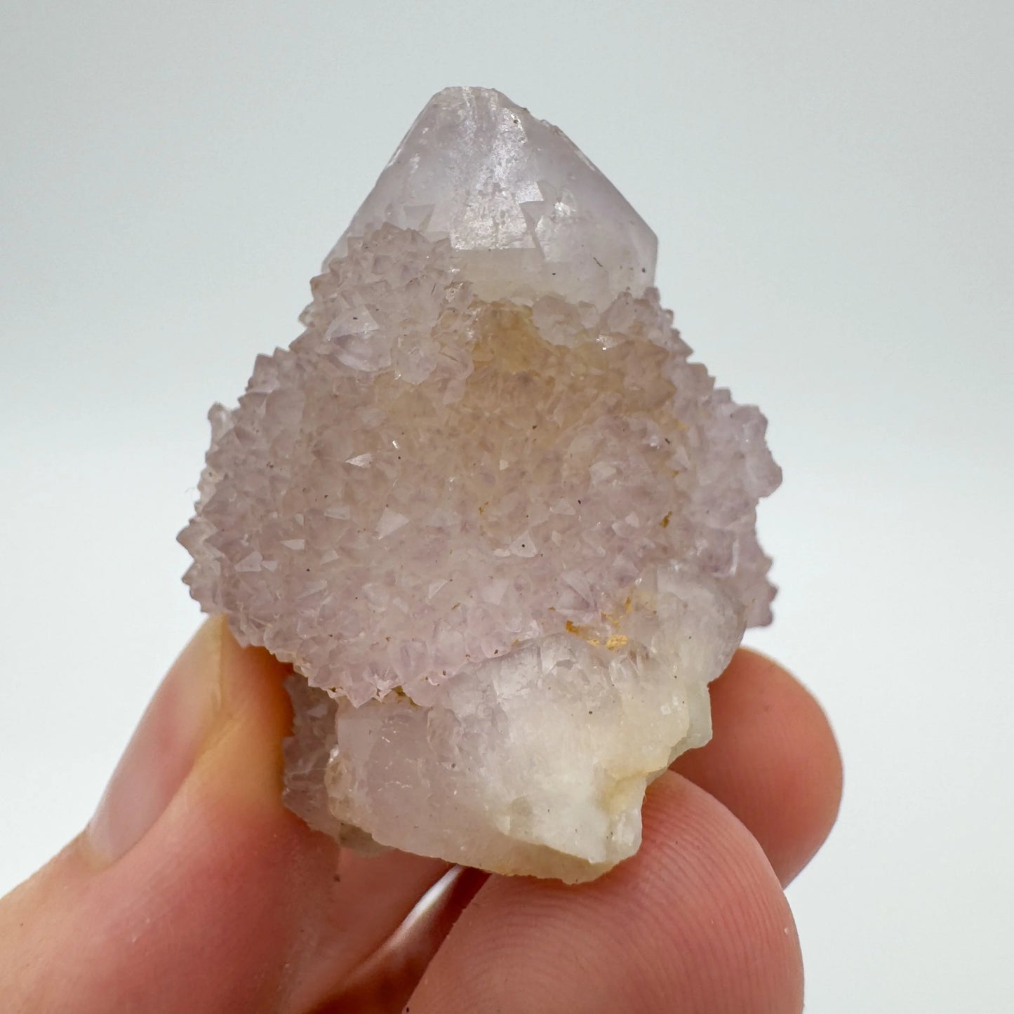 Underside detail of Quartz raw stone, from Mpumalanga, South Africa, showing characteristic patterning.