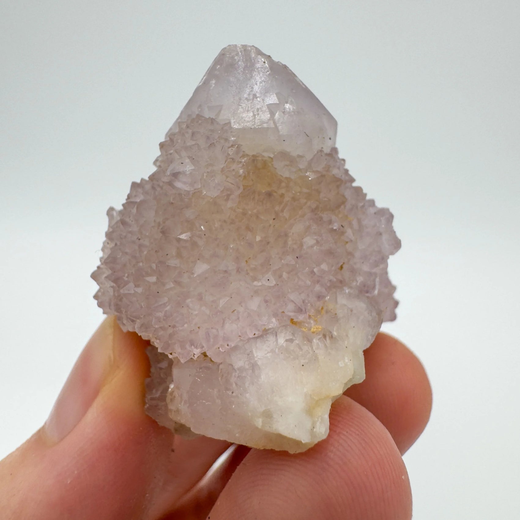 Underside detail of Quartz raw stone, from Mpumalanga, South Africa, showing characteristic patterning.