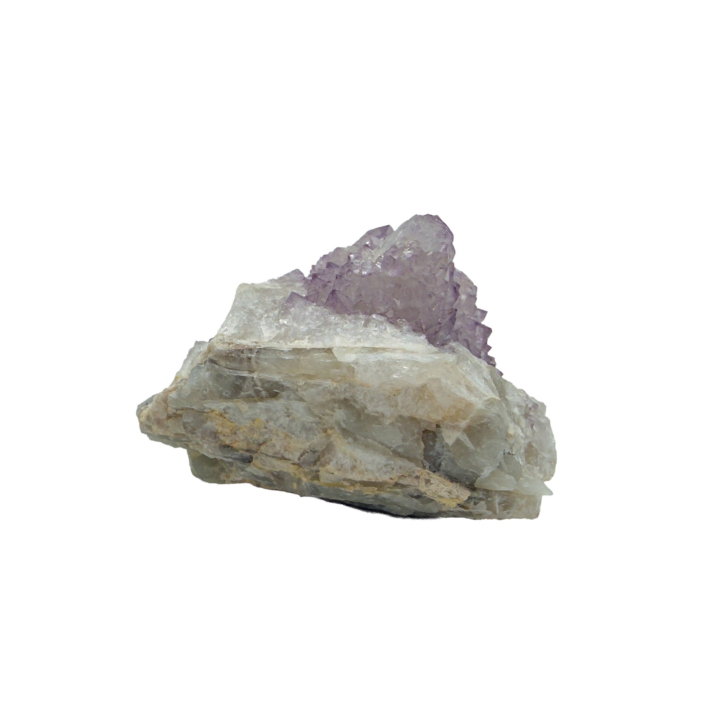 AA-grade cactus spirit quartz specimen from Mpumalanga South Africa, left profile, individual spirit quartz points catching the light, 2.61 in L x 1.99 in W x 1.75 in H, 0.28 pounds, specimen 11.