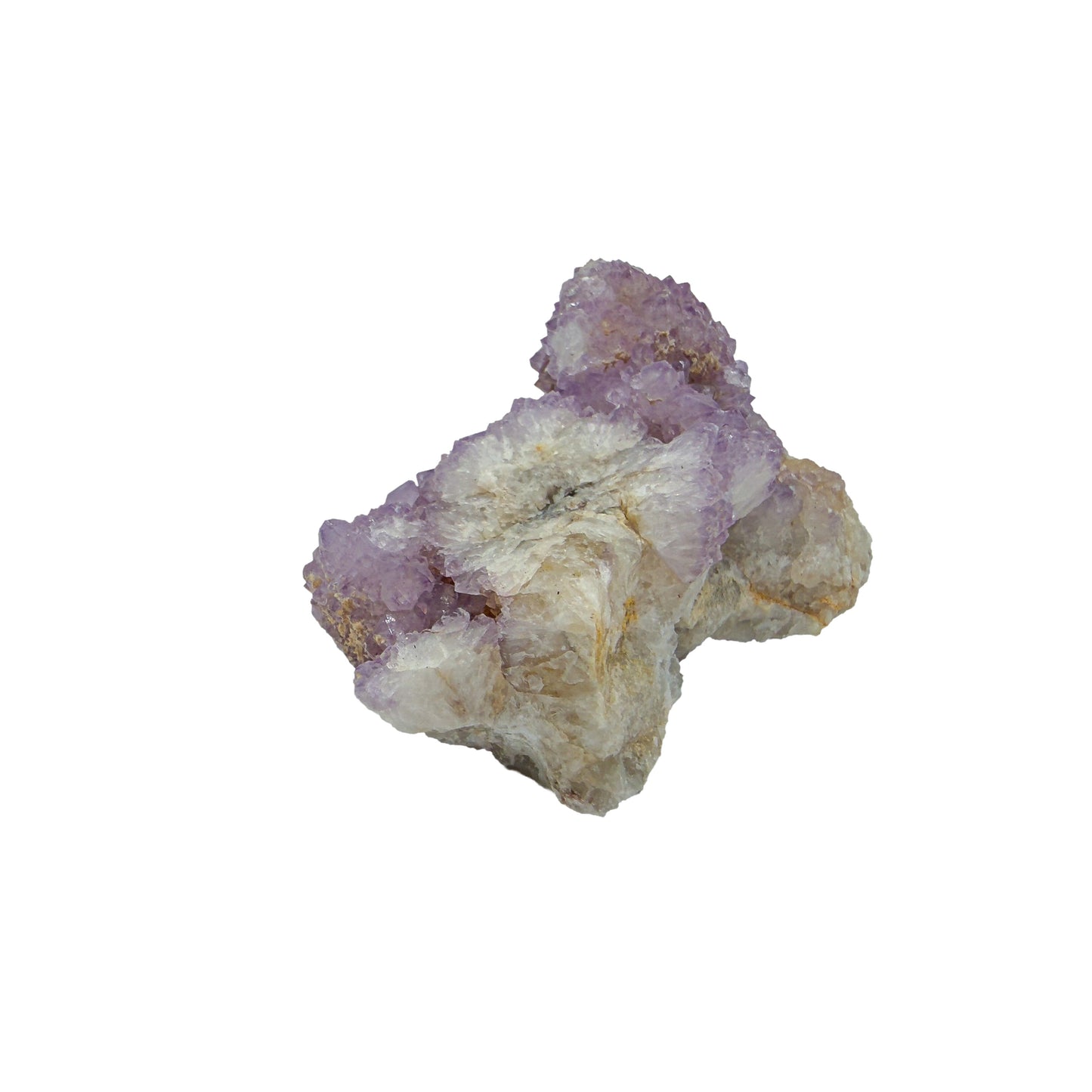 AA-grade cactus spirit quartz specimen from Mpumalanga South Africa, left profile, individual spirit quartz points catching the light, 2.56 in L x 1.30 in W x 1.57 in H, 0.20 pounds, specimen 14.