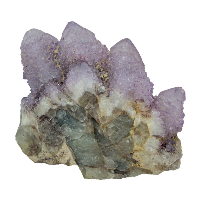 AA-grade cactus spirit quartz specimen from Mpumalanga South Africa, top-down view into the cluster terminations, 2.06 in L x 1.77 in W x 0.86 in H, 0.15 pounds, specimen 5.