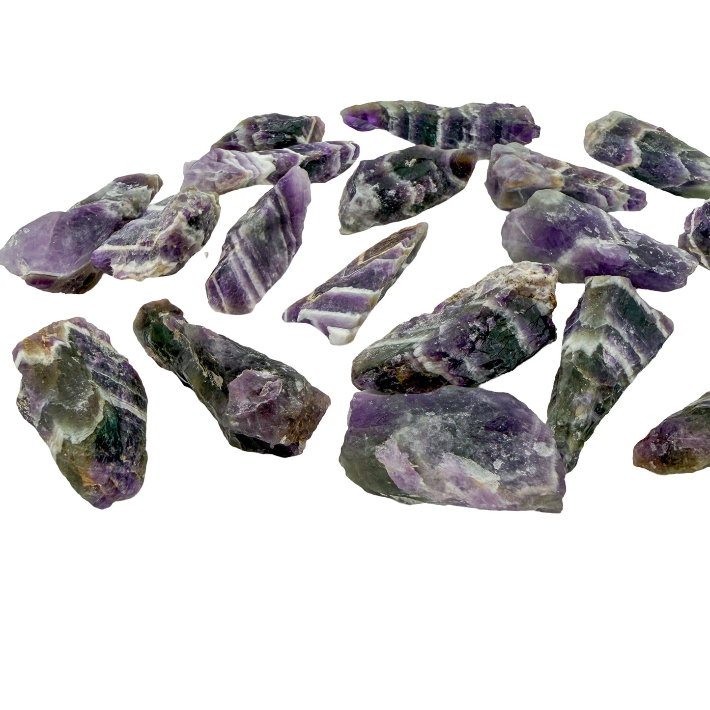 Chevron Amethyst Raw Crystals from Copperbelt Province, Zambia, AA grade, photo 3 of 8