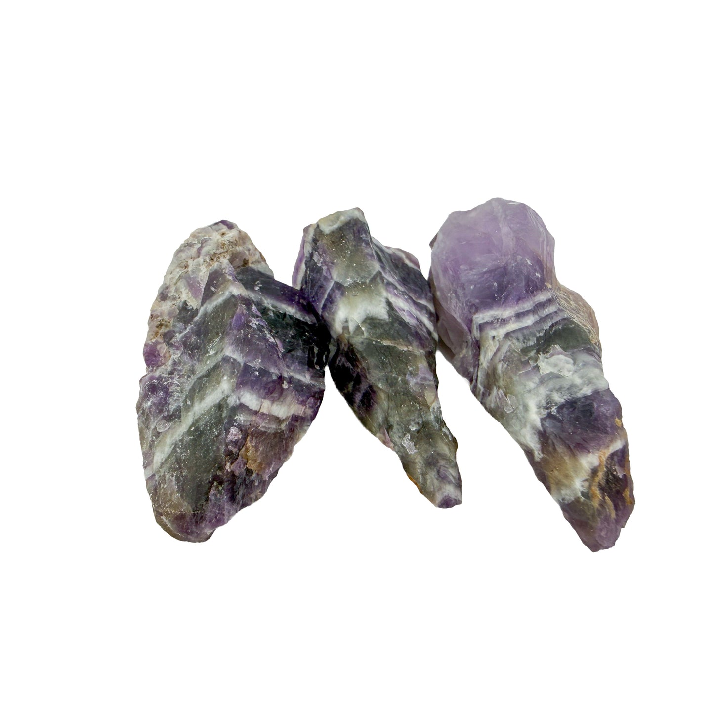 Chevron Amethyst Raw Crystals from Copperbelt Province, Zambia, AA grade, photo 6 of 8