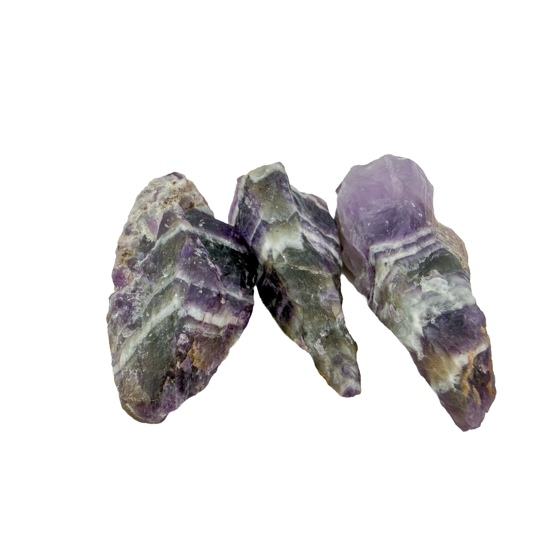 Chevron Amethyst Raw Crystals from Copperbelt Province, Zambia, AA grade, photo 6 of 8
