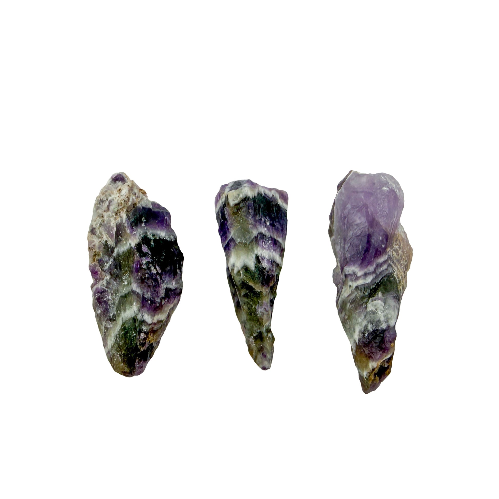 Chevron Amethyst Raw Crystals - Copperbelt Province, Zambia