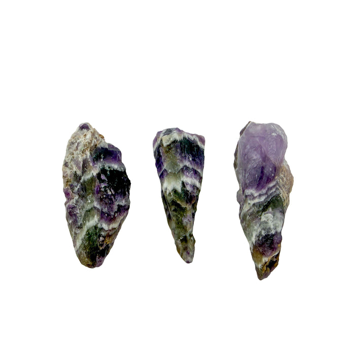 Chevron Amethyst Raw Crystals - Copperbelt Province, Zambia