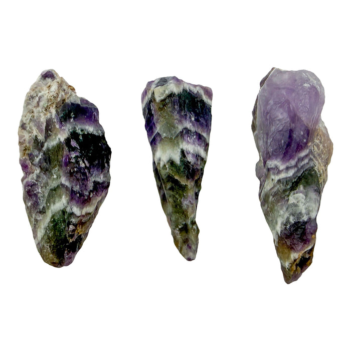 Chevron Amethyst Raw Crystals - Copperbelt Province, Zambia