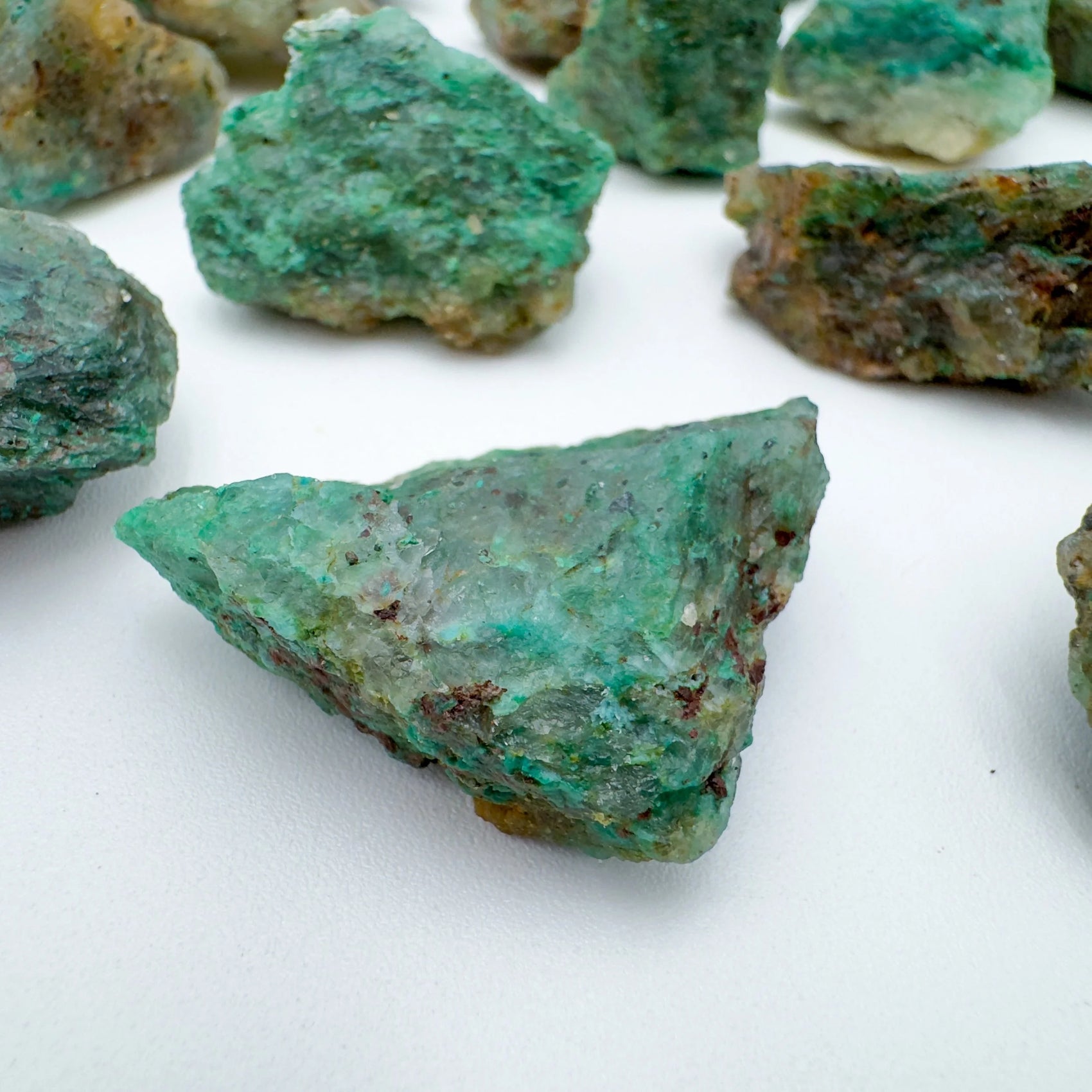 Chrysocolla raw stone from Madagascar with Blue, Green color, polished finish for mindful calm