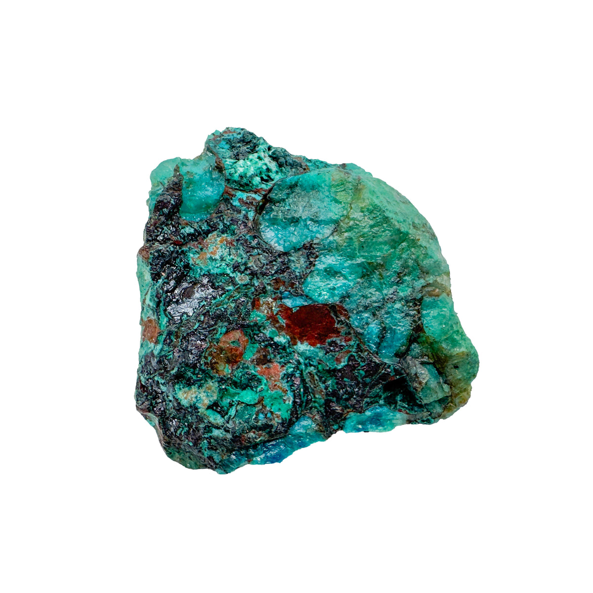 Second view of Chrysocolla and Shattuckite Raw Stones, A grade, 2 to 3 inch, from Kunene, Namibia