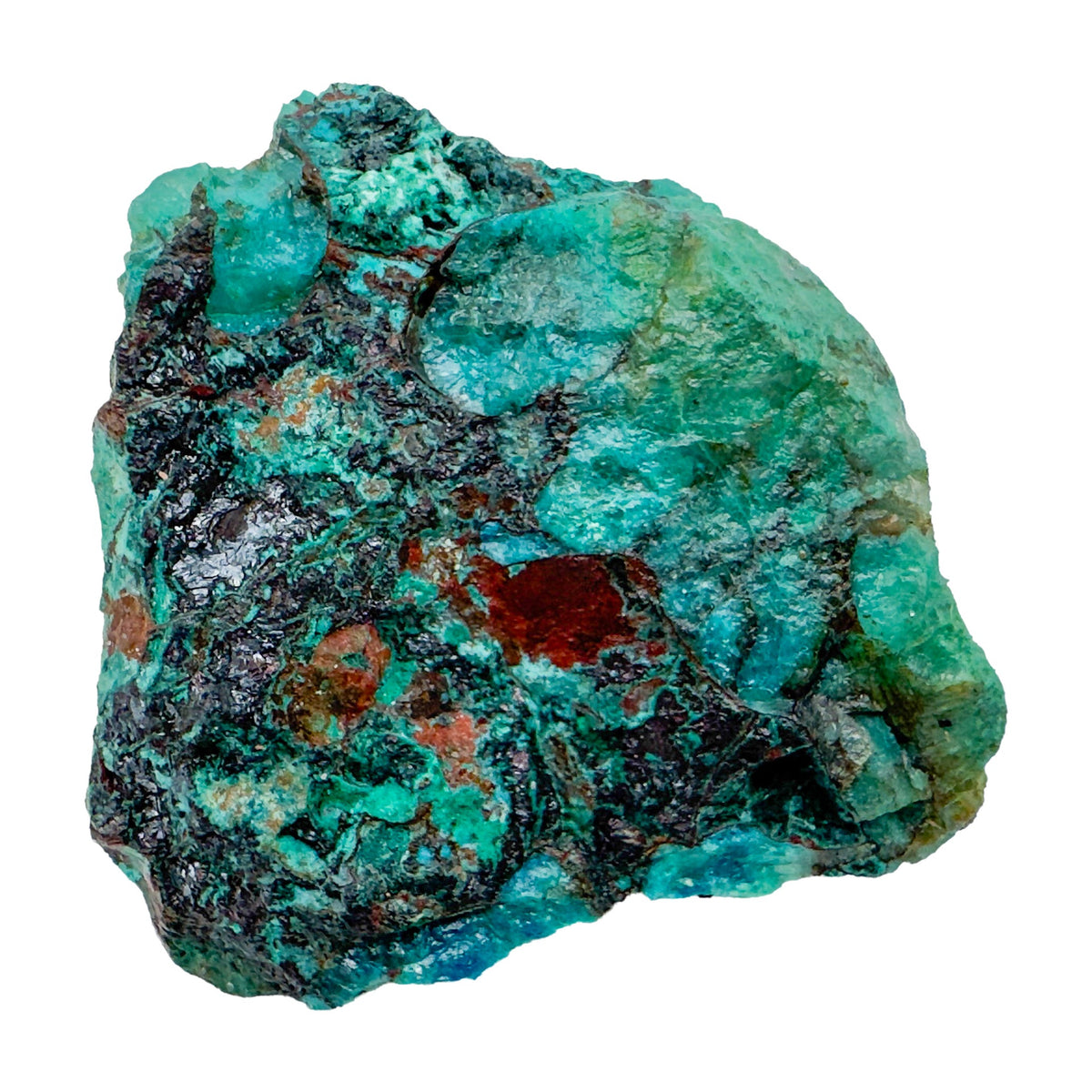 Second view of Chrysocolla and Shattuckite Raw Stones, A grade, 2 to 3 inch, from Kunene, Namibia