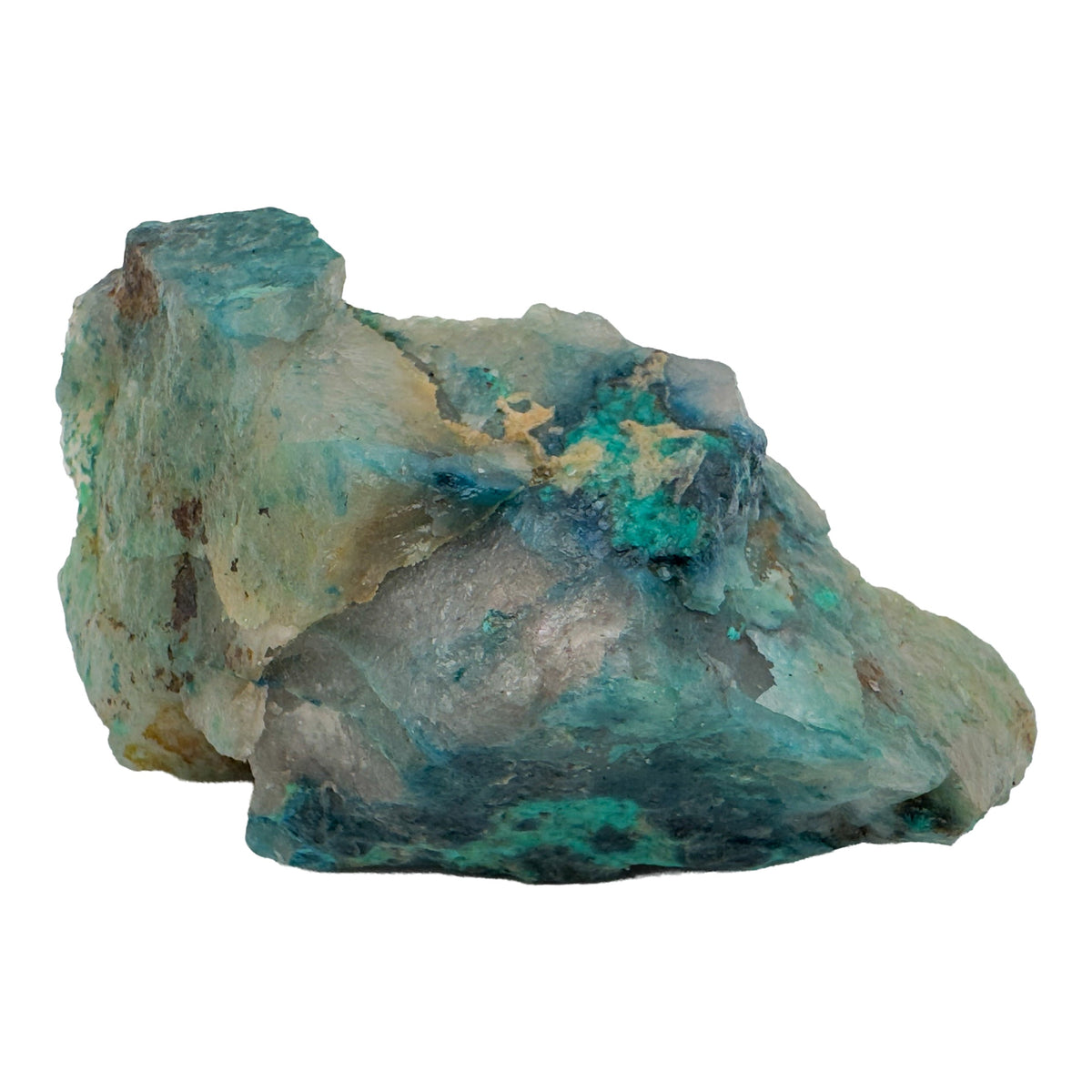 Fourth view of Chrysocolla and Shattuckite Raw Stones, A grade, 1.50 to 2.50 inch, from Kunene, Namibia