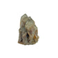 The angled three-quarter view of citrine cluster no. 2, 3.01 inches tall, soft golden colour with smoky grey zoning.