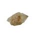 Primary crystal face of natural citrine no. 5, 2.86 inches across, terminations catching light along the top edge.