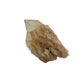 Natural citrine cluster no. 7 photographed at the left profile, 2.19 by 1.69 by 2.53 inches, untreated Congo material.