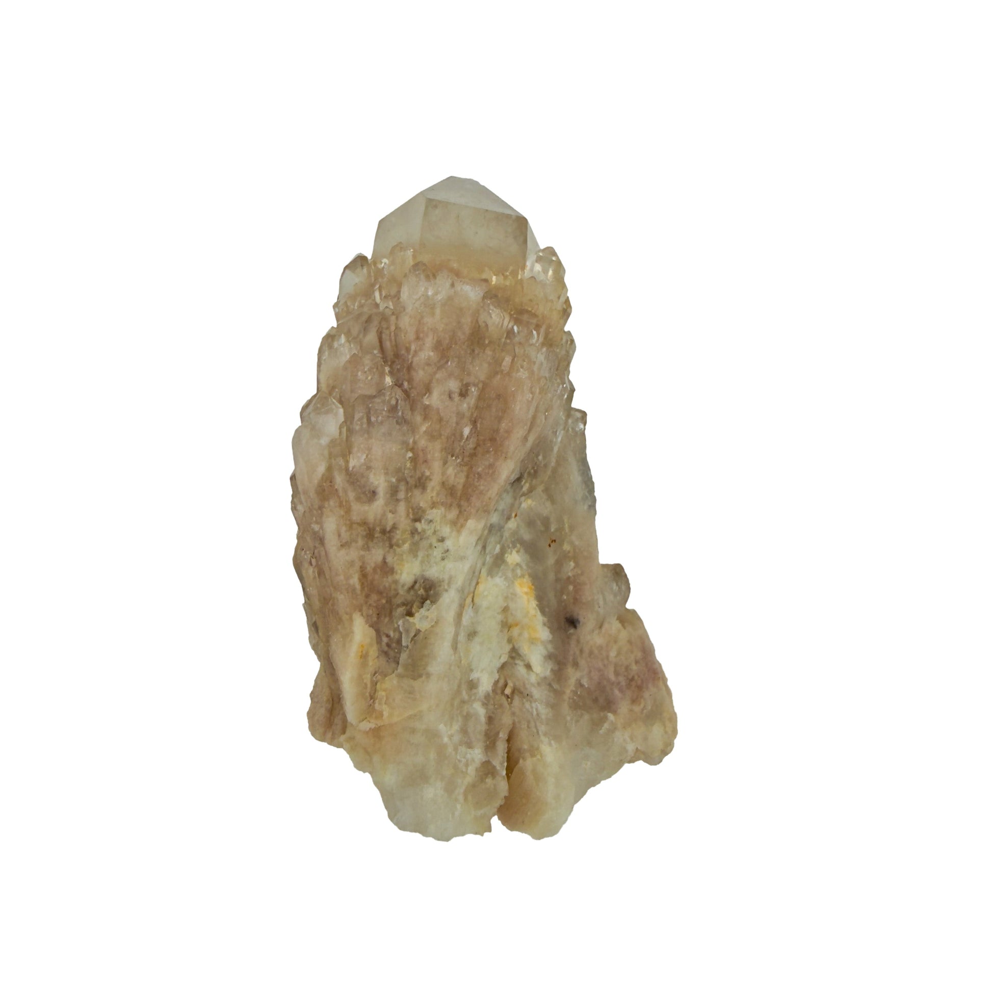 Untreated citrine specimen no. 7 seen from the reverse side, 0.41 lb of naturally yellow quartz from the DR Congo.