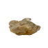 Primary crystal face of a 0.45 pound natural citrine cluster, no. 15, showing pale amber crystal faces over a raw base.