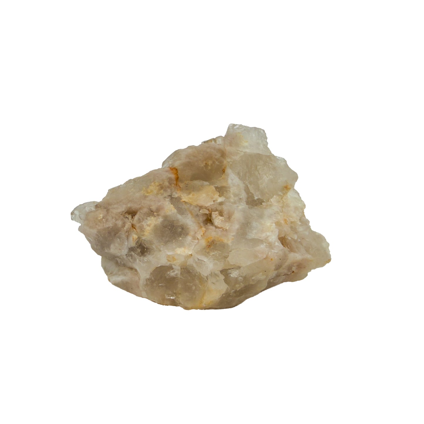 Untreated citrine specimen no. 16 seen from the left profile, 0.28 lb of naturally yellow quartz from the DR Congo.