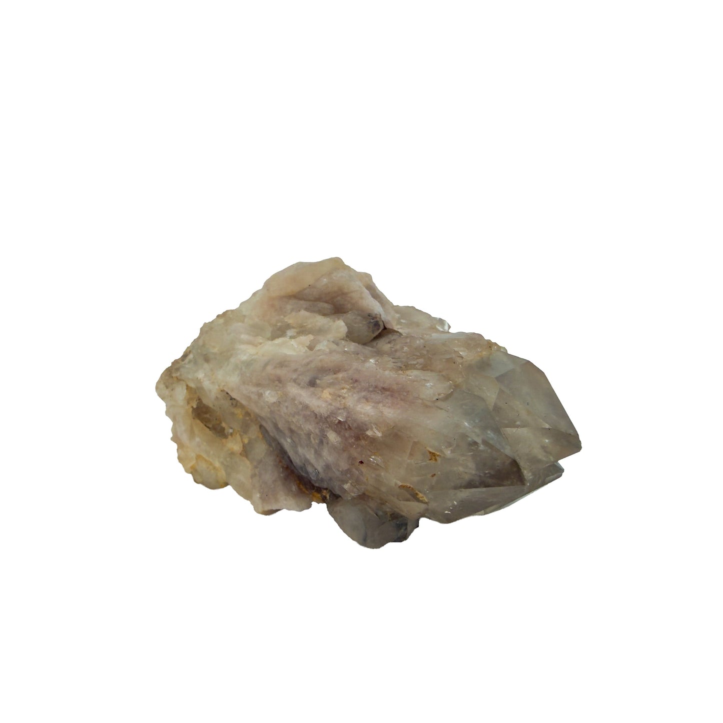 Congo natural citrine cluster no. 19 at the angled three-quarter view, 1.71 inches wide, hand-finished with jojoba oil.