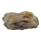 Right profile of a 0.28 pound natural citrine cluster, no. 19, showing pale amber crystal faces over a raw base.