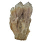 Natural citrine cluster no. 19 photographed at the reverse side, 3.00 by 1.71 by 1.73 inches, untreated Congo material.