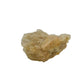 Left profile of a 0.39 pound natural citrine cluster, no. 20, showing pale amber crystal faces over a raw base.