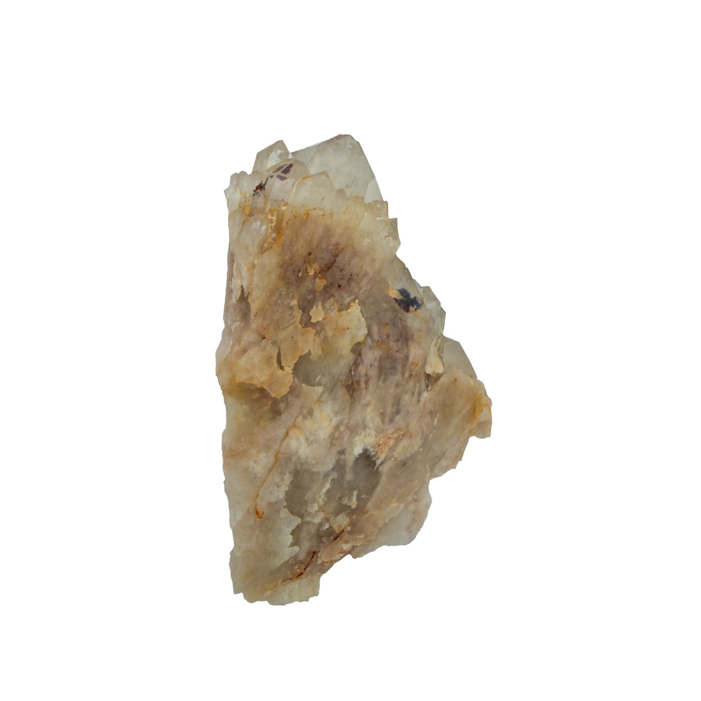 Congo natural citrine cluster no. 22 at the top-down view, 2.06 inches wide, hand-finished with jojoba oil.