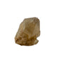 Right profile of natural citrine no. 23, 2.24 inches across, terminations catching light along the top edge.