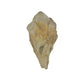 Top-down view of a 0.35 pound natural citrine cluster, no. 24, showing pale amber crystal faces over a raw base.