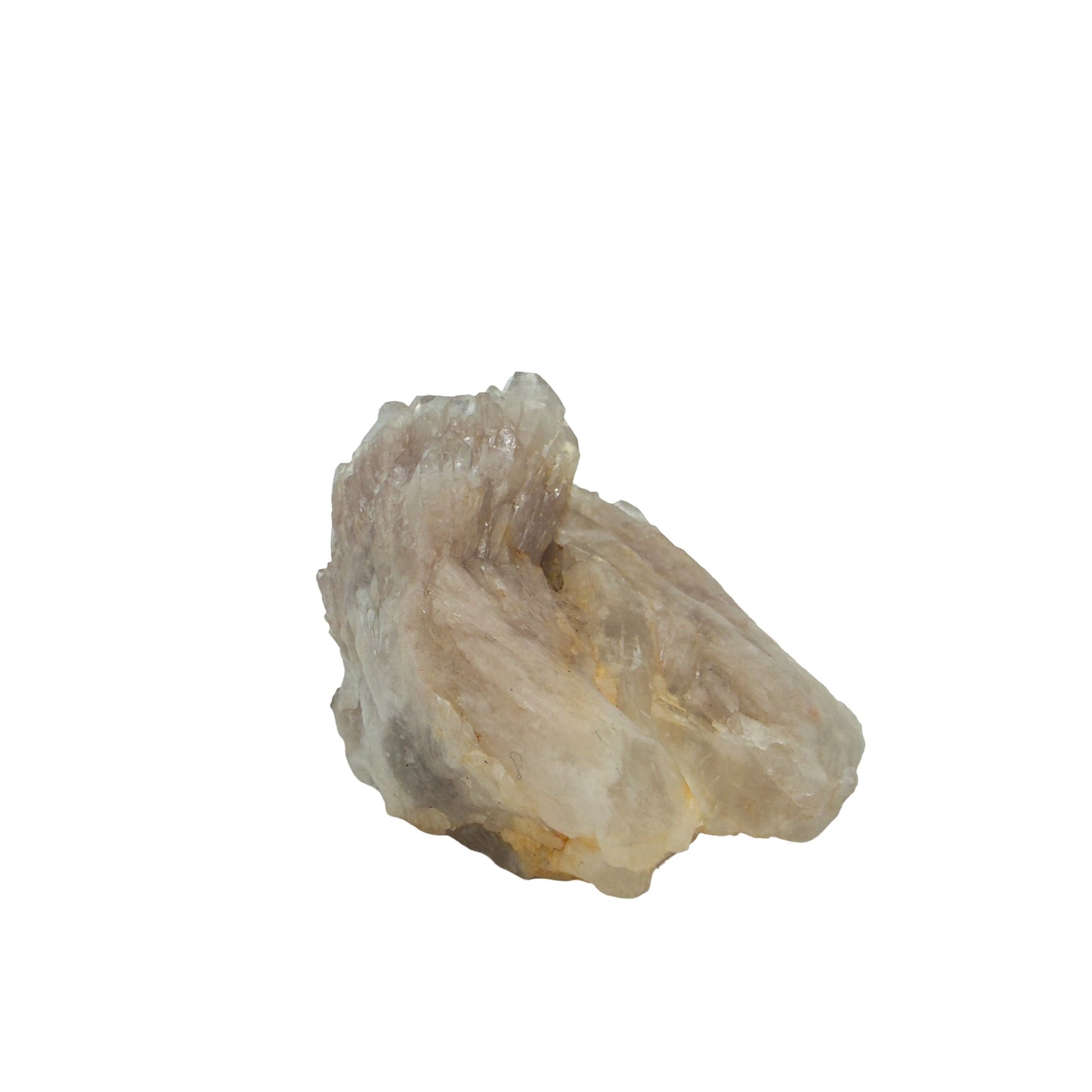 Congo natural citrine cluster no. 26 at the angled three-quarter view, 1.64 inches wide, hand-finished with jojoba oil.