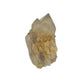 The reverse side of citrine cluster no. 27, 1.68 inches tall, soft golden colour with smoky grey zoning.
