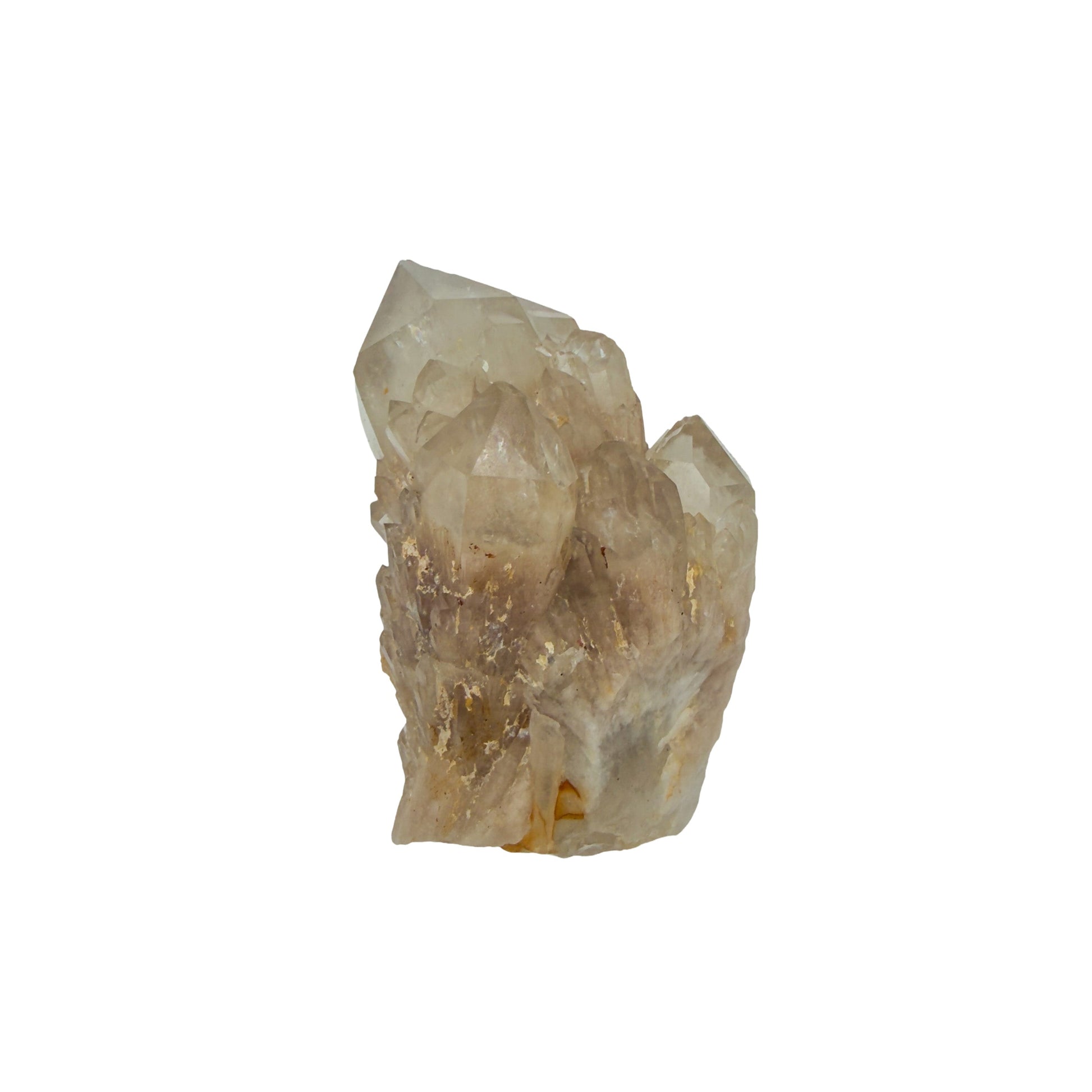 Untreated citrine specimen no. 27 seen from the top-down view, 0.27 lb of naturally yellow quartz from the DR Congo.