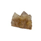 The right profile of citrine cluster no. 28, 1.75 inches tall, soft golden colour with smoky grey zoning.