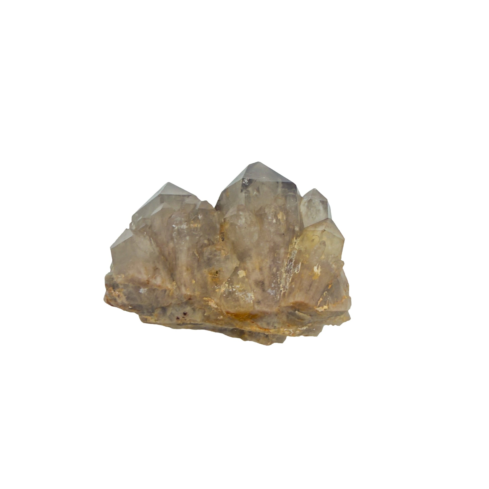 Untreated citrine specimen no. 28 seen from the reverse side, 0.21 lb of naturally yellow quartz from the DR Congo.