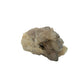 The angled three-quarter view of citrine cluster no. 30, 2.01 inches tall, soft golden colour with smoky grey zoning.