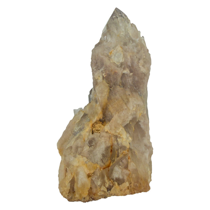 Congo natural citrine cluster no. 37 at the reverse side, 1.21 inches wide, hand-finished with jojoba oil.