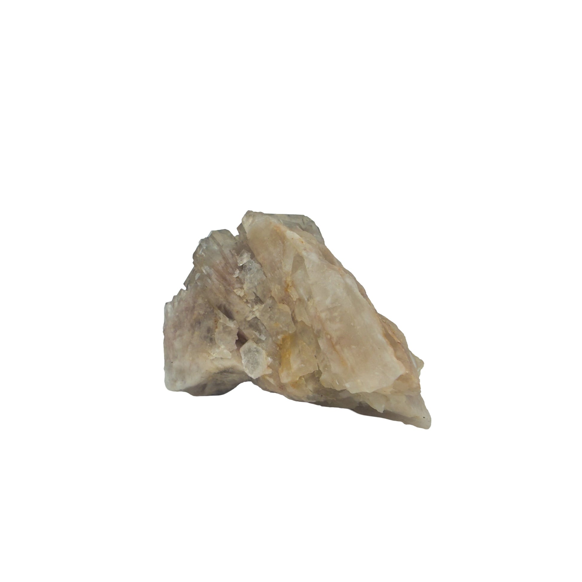 Untreated citrine specimen no. 38 seen from the angled three-quarter view, 0.27 lb of naturally yellow quartz from the DR Congo.