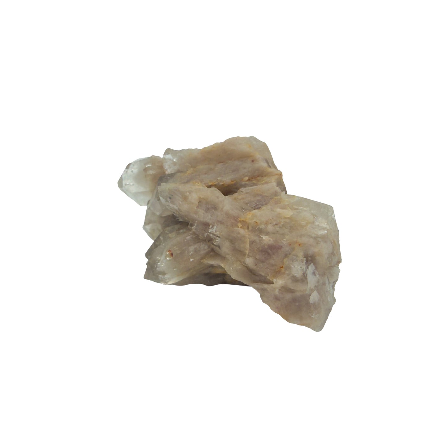 A-grade natural citrine cluster no. 39 from Haut-Lomami, DR Congo, right profile, honey-toned quartz terminations, 2.94 inches long.