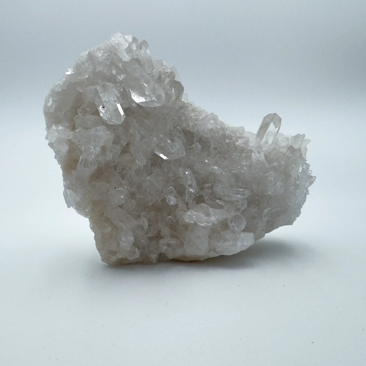 Color detail of Clear Quartz specimen, carried for Cleansing, Brazil-sourced.