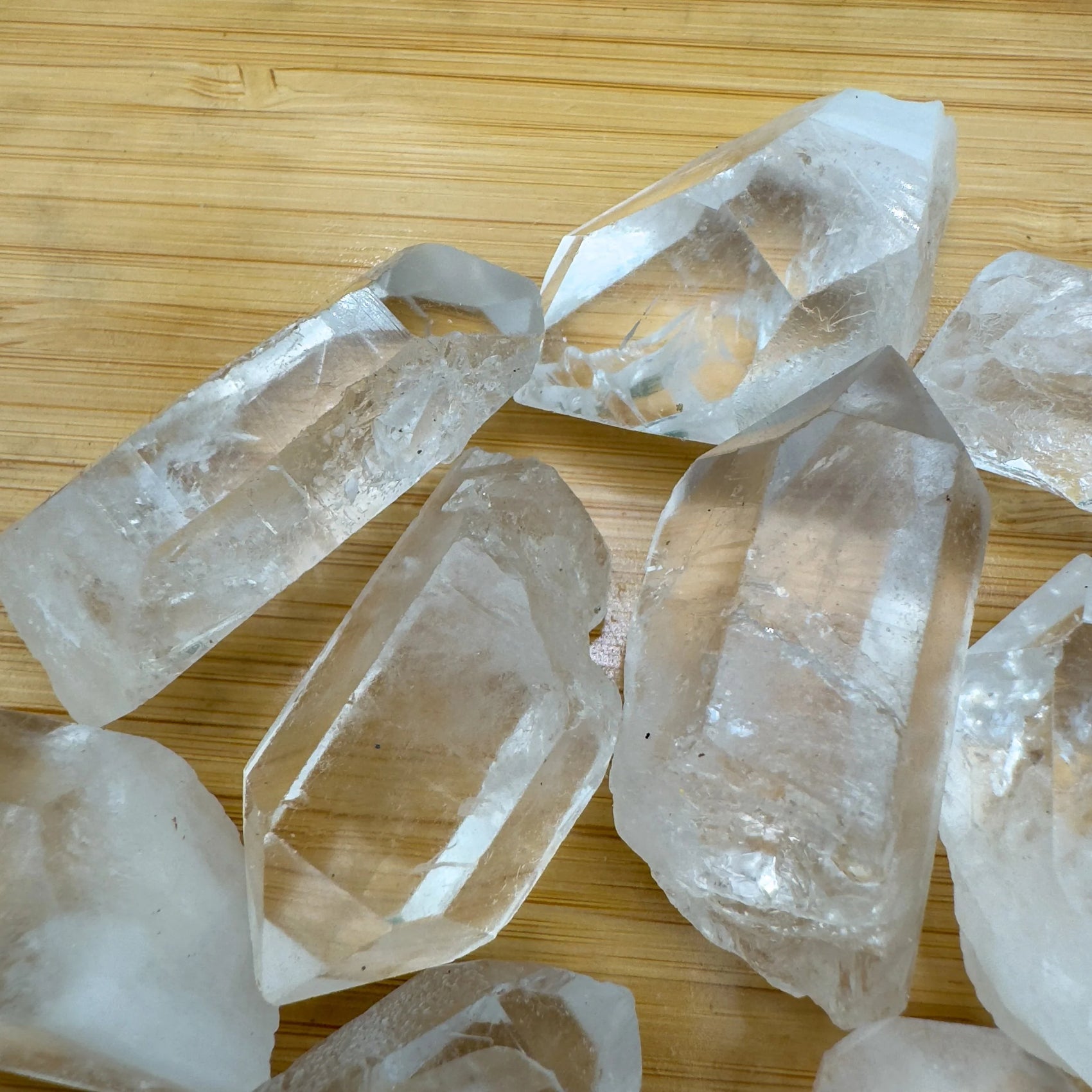 Alternate side of Clear Quartz raw point, hand-selected from Minas Gerais, Brazil.