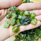 Near view of Peridot raw stone, from San Carlos Apache Reservation, Arizona, United States.