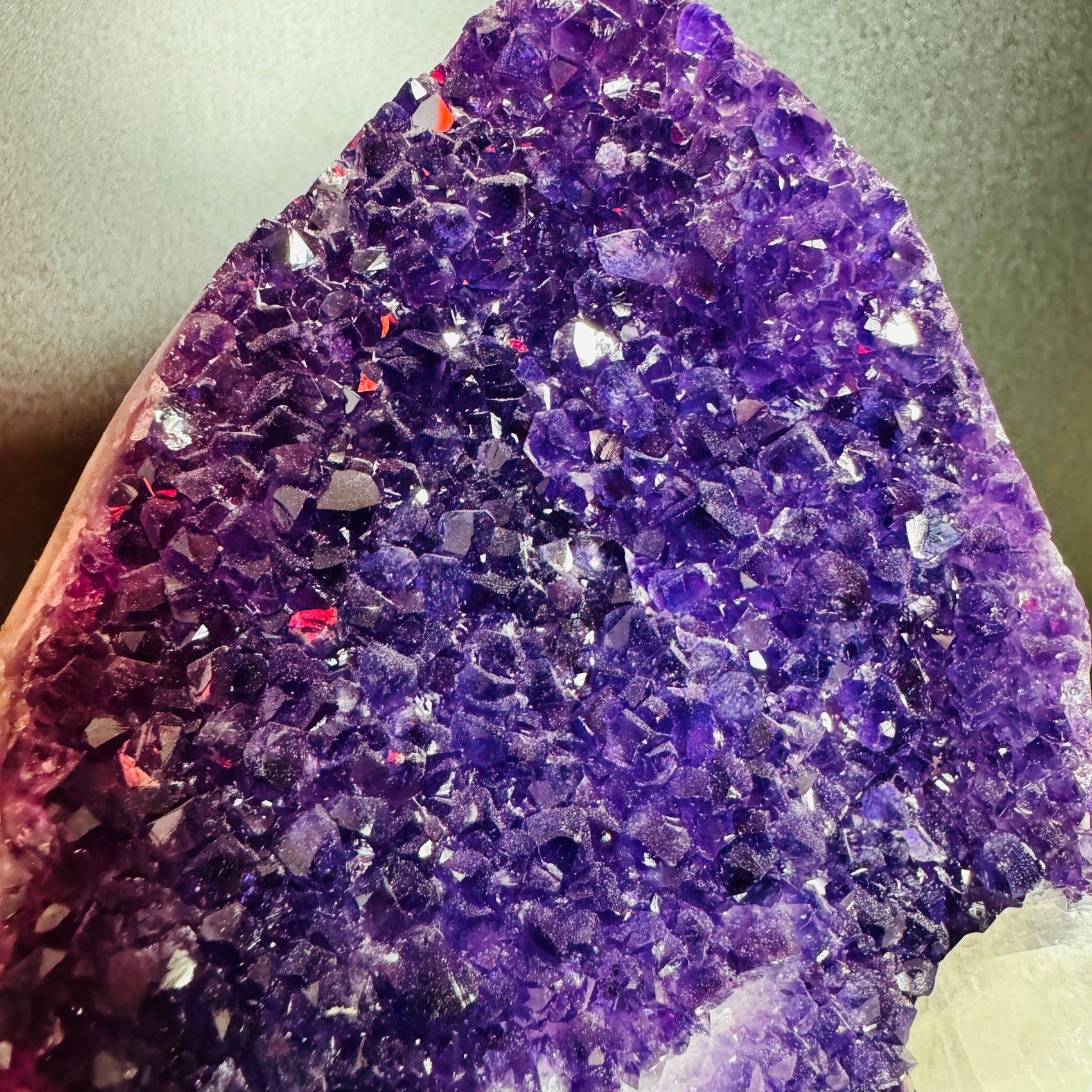 Base detail of Grade AA Amethyst geode