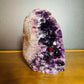 Detail of Amethyst raw geode, showing natural banding.