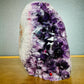 Top-side view of Amethyst raw geode, showing subtle veining.