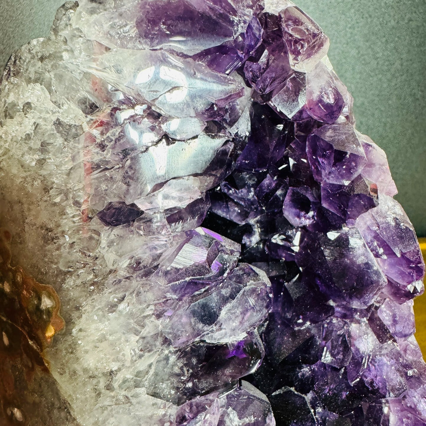 Full profile of Grade AA Amethyst geode ready to ship from Beyond Bohemian