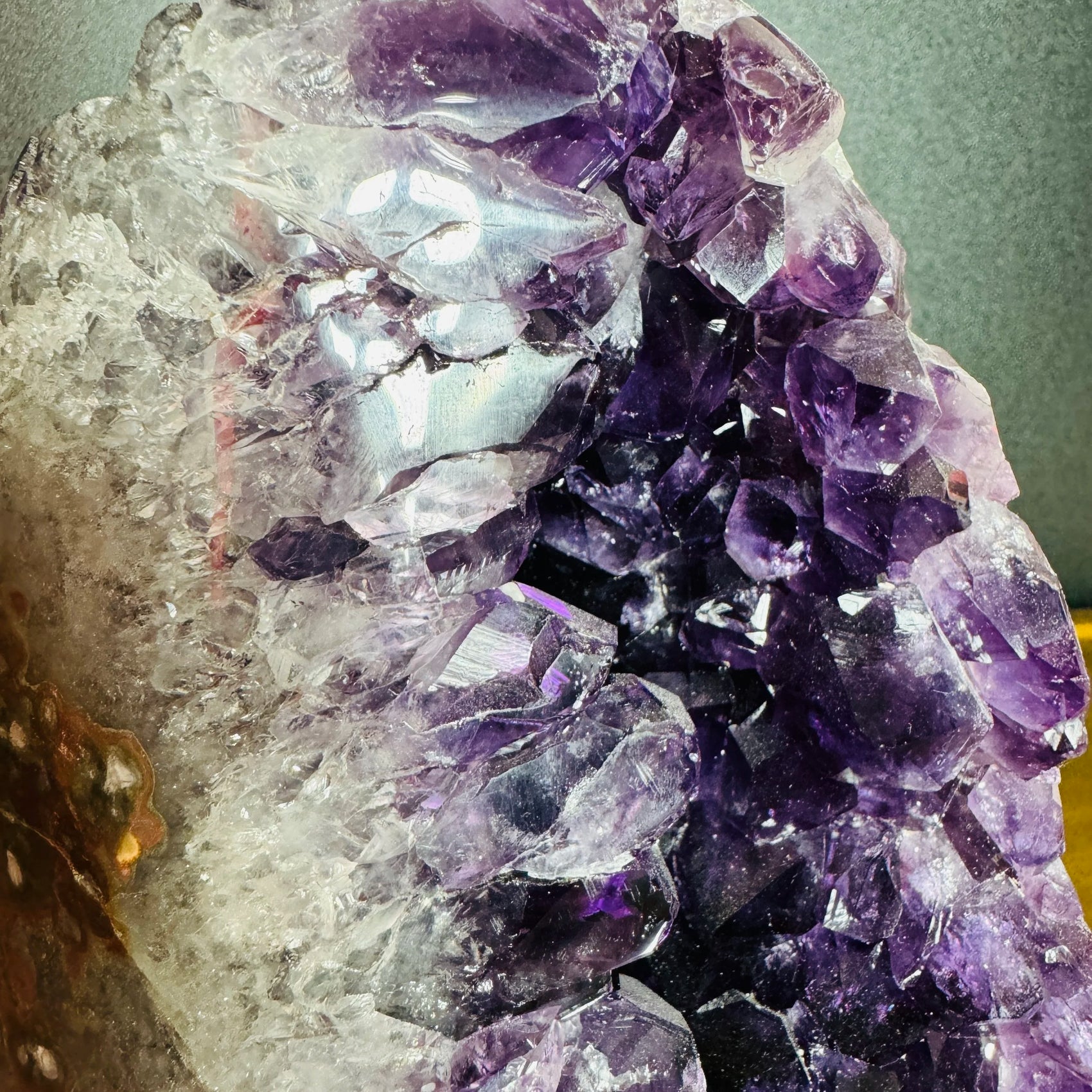 Full profile of Grade AA Amethyst geode ready to ship from Beyond Bohemian