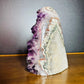 Back view of Grade AA Amethyst geode showing natural surface