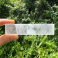 Side profile of Grade AAA Selenite raw crystals with natural form and inclusions