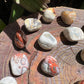 Full profile of Grade AA Crazy Lace Agate tumbled stone ready to ship from Beyond Bohemian