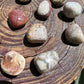 Full profile of Grade AA Crazy Lace Agate tumbled stone ready to ship from Beyond Bohemian