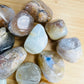 Full profile of Grade A Blue Opal tumbled stone ready to ship from Beyond Bohemian